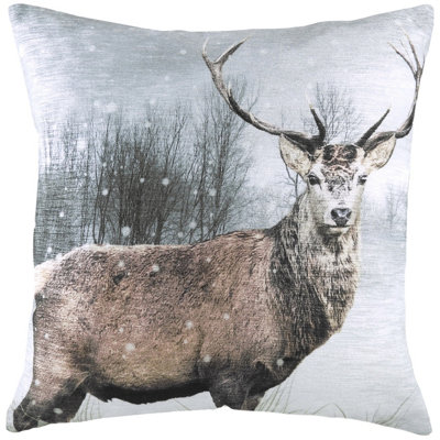 Evans Lichfield Photo Stag Polyester Filled Cushion