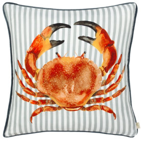 Evans Lichfield Salcombe Crab Piped Feather Filled Cushion