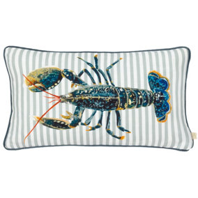 Evans Lichfield Salcombe Lobster Piped Cushion Cover