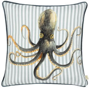 Evans Lichfield Salcombe Octopus Piped Cushion Cover