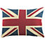 Evans Lichfield Union Jack Flag Belgian Tapestry Woven Polyester Filled Cushion