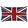 Evans Lichfield Union Jack Flag Tapestry Embroidered Feather Filled Cushion
