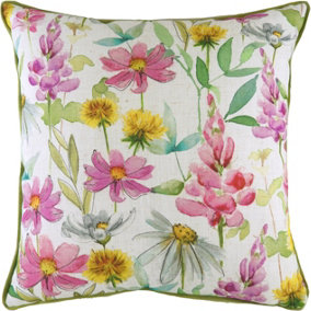 Evans Lichfield Winter Florals Ava Printed Feather Filled Cushion