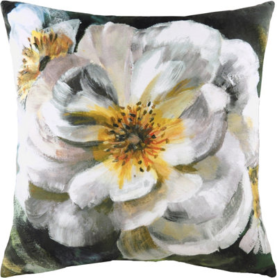 Evans Lichfield Winter Florals Rose Velvet Polyester Filled Cushion