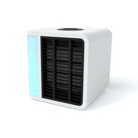 Evapolar evaLIGHT Plus - Portable Air Cooler, Quiet Desktop Fan, Air Purifier & Humidifier with LED Mood Light - White
