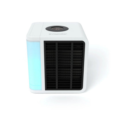 Evapolar evaLIGHT Plus - Portable Air Cooler, Quiet Desktop Fan, Air Purifier & Humidifier with LED Mood Light - White