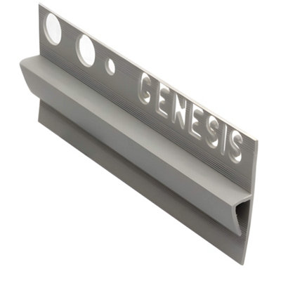 EVC PVC Tile to Vinyl Edge Trim 2.5m Punched UPVC Profile for Safety ...