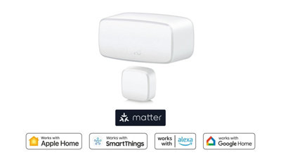 Eve Door & Window Smart Sensor (Matter) Automatic Control for Apple&Google Home, Alexa, SmartThings, requires Thread Border Router