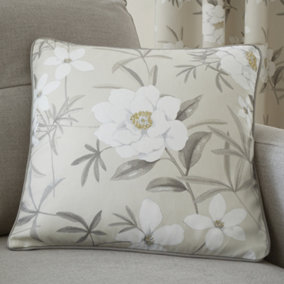 Eve Filled 100% Cotton Cushion With Modern Floral Print