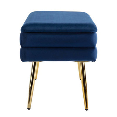 Evelina Modern Velvet Storage Ottoman Bench Chest Bedroom 