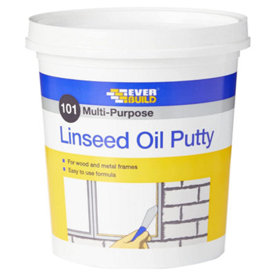 Everbuild 101 Multi-Purpose Linseed Oil Putty, Natural, 2 kg (Pack Of 3)