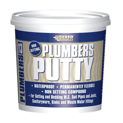Everbuild 113 Plumbers Putty, Beige, 750 g (Pack of 3)