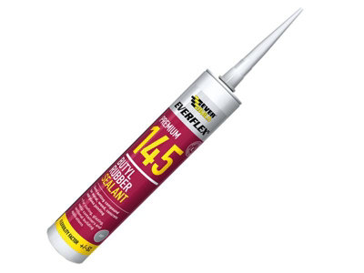 Everbuild 145GY Everflex 145 Butyl Rubber Sealant 300ml Grey EVB145GY