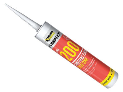 Everbuild 200TR Everflex LMA 200 Contractor's Silicone 295ml Translucent EVB200TR