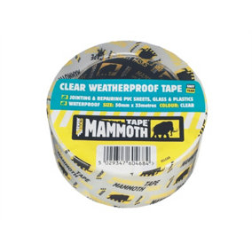 Everbuild 2CLEAR10 Weatherproof Tape 50mm x 10m Clear EVB2CLEAR10