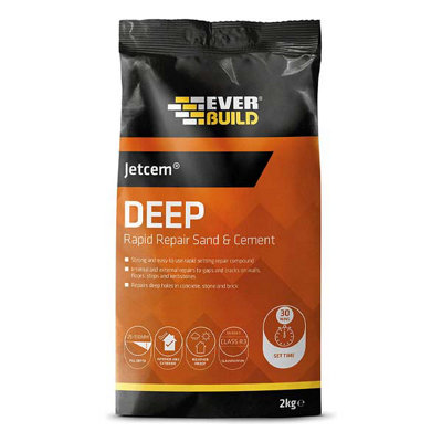 EVERBUILD 2KG JETCEM DEEP Rapid Repair Premix Sand & Cement JETMIX2