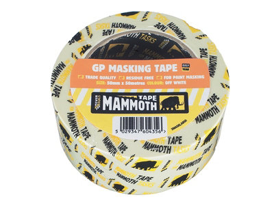 Everbuild 2MASKLAB50 Mammoth Retail Masking Tape 50mm x 50m EVB2MT50