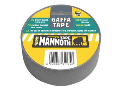 Everbuild 2VGAFFSV45 Gaffa Tape 50mm x 45m Silver EVB2VGTV45