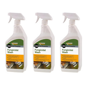 Everbuild 404 Fast Powerful Fungicidal Wash 1L (Pack of 3)
