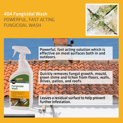 Everbuild 404 Fast Powerful Fungicidal Wash 1L - 3