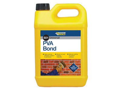 Everbuild 501 Universal PVA Bond - 5 Litre Multi-Purpose Adhesive