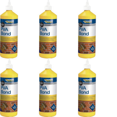 Everbuild 501 Universal PVA Bond, 500 ml (Pack of 6)