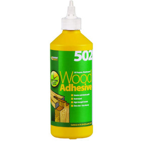 Everbuild 502 All Purpose Weatherproof Wood Adhesive Bottle 500 ml