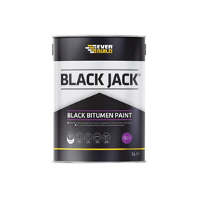 Everbuild 90105 Black Jack 901 Black Bitumen Paint 5 litre EVB90105