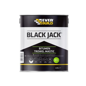Everbuild 90302 Black Jack 903 Bitumen Trowel Mastic 2.5 litre EVB90302