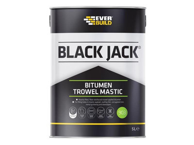 Everbuild 90305 Black Jack 903 Bitumen Trowel Mastic 5 litre EVB90305