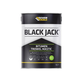 Everbuild 90305 Black Jack 903 Bitumen Trowel Mastic 5 litre EVB90305