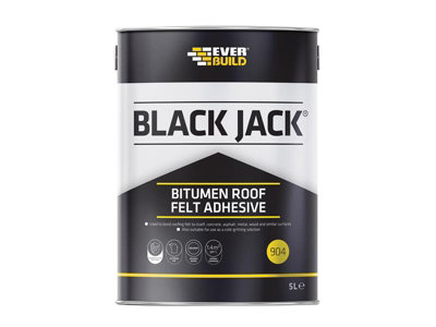Everbuild 90405 Black Jack 904 Bitumen Roof Felt Adhesive 5 litre EVB90405