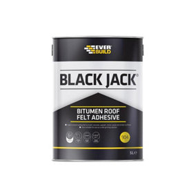 Everbuild 90405 Black Jack 904 Bitumen Roof Felt Adhesive 5 litre EVB90405