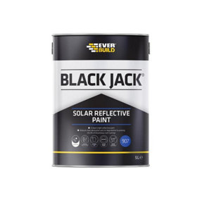 Everbuild 90705 Black Jack 907 Solar Reflective Paint 5 litre EVB90705