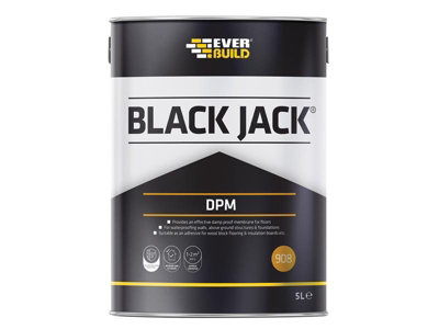 Everbuild 90805 Black Jack 908 D.P.M. 5 litre EVB90805