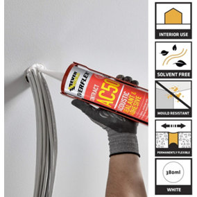 Everbuild AC50 High Strength Acoustic Sealant & Adhesive - 380ml - White