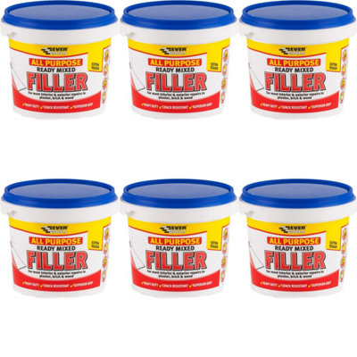 Everbuild All Purpose Ready Mixed Filler, White, 1 kg RMFILL1(n) (Pack