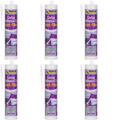 Everbuild COVEEBD Coving Adhesive and Joint Filler, White, 290 ml COVE