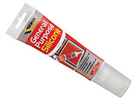 Everbuild EASIGPCL General Purpose Easi Squeeze Silicone Sealant Clear 80ml EVBGPSESQCL
