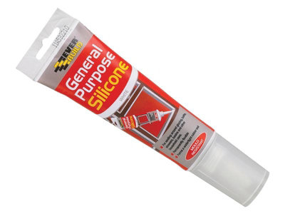 Everbuild EASIGPWE General Purpose Easi Squeeze Silicone Sealant White 80ml EVBGPSESQWH