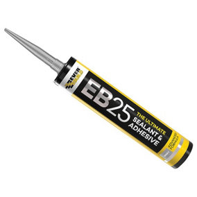 Everbuild EB25GY EB25 Hybrid Sealant Adhesive Grey 300ml EVBEB25GY
