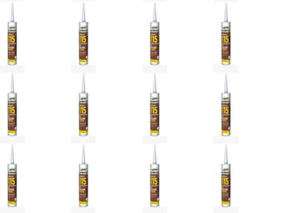 Everbuild Everflex 115 Contract GP Building Mastic, Brown, 285 ml  MASBN(n) (Pack of 12)