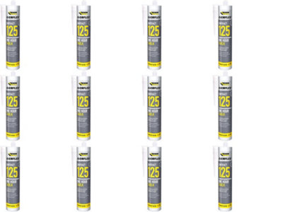 Everbuild Everflex 125 One Hour Caulk Magnolia 300ml (Pack of 12)