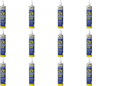 Everbuild Everflex AC95 Intumescent Sealant & Adhesive White 900ml(Pack of 12)