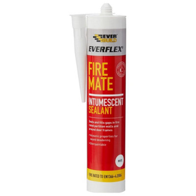 Everbuild Everflex Fire Mate Intumescent Acrylic Sealant Grey, 295ml ...