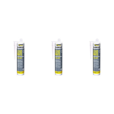 Everbuild Everflex Lead Mate Sealant Grey 300ml      LEAD(n) (Pack of 3)