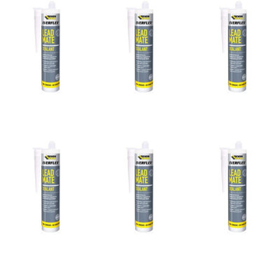 Everbuild Everflex Lead Mate Sealant Grey 300ml LEAD (Pack of 6)