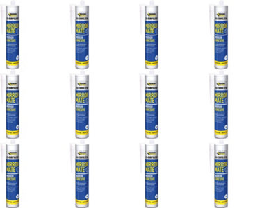 Everbuild Everflex Mirror Mate Mirror Adhesive, White, 290 ml (Pack of 12)