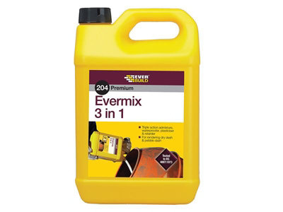 Everbuild Evermix 3 in 1 Waterproofing Admixture - 5 Litres for Superior Construction