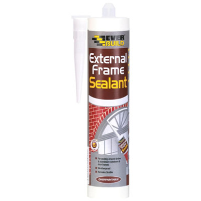 Everbuild External Frame Acrylic Sealant, Brown, 290 ml     EXTBN (n) (Pack of 3)
